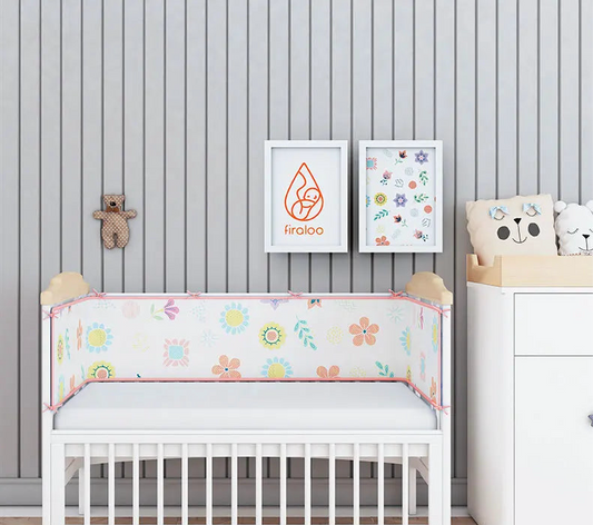 Tour de lit respirant Fleurs