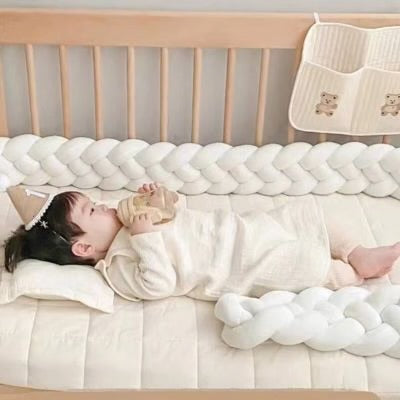 Tour de lit tressé - Trois Brins Blanc