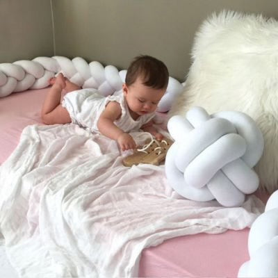 Tour de lit tressé - Trois Brins Blanc