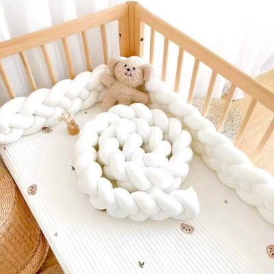 Tour de lit tressé - Trois Brins Blanc