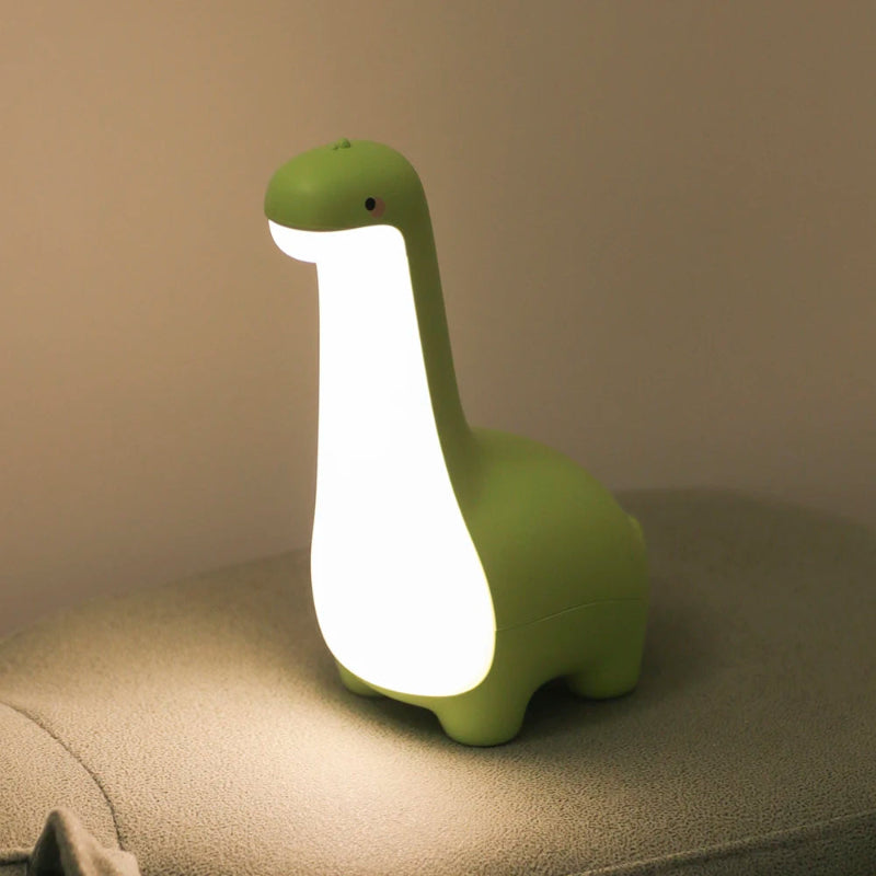 Lampe de chevet Enfant Dinosaure jaune vert pour une chambre d'enfant