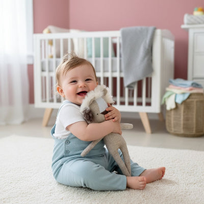 le doudou lion en tissu avec nĆud papillon
