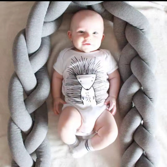Tresse de lit béé grise