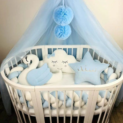 Tour de lit tressé - Tricolore