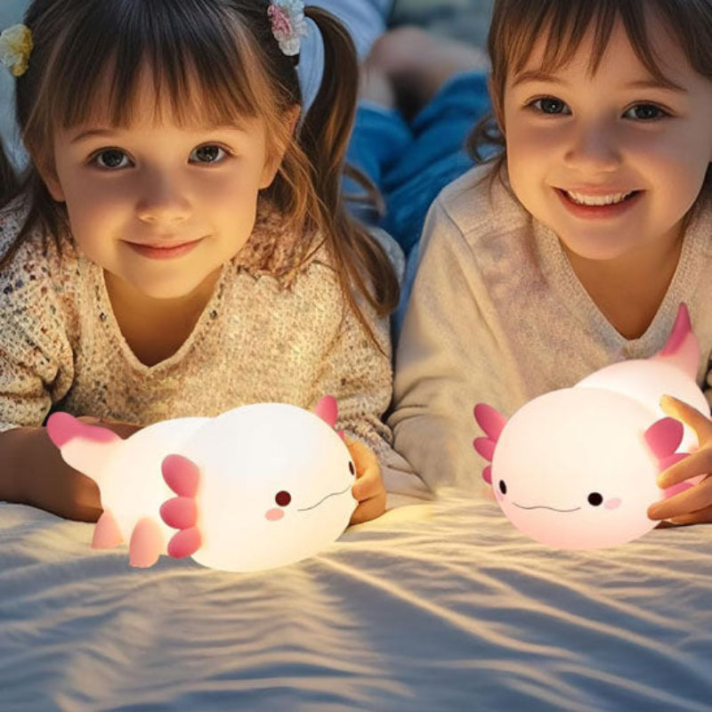 Veilleuse enfant Axolotl, pour illuminer la chambre des filles