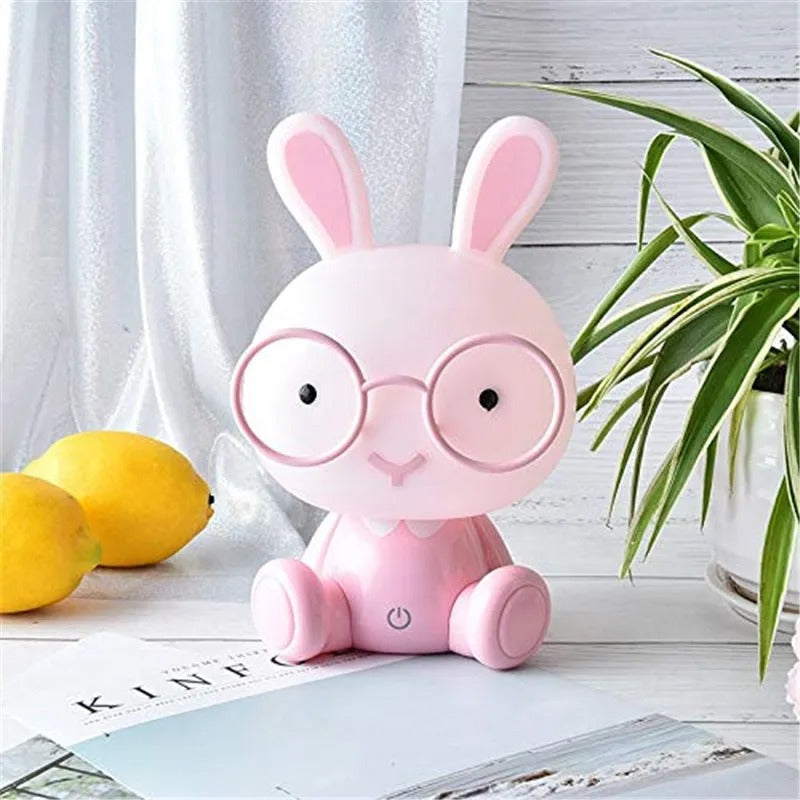 veilleuse lapin rose