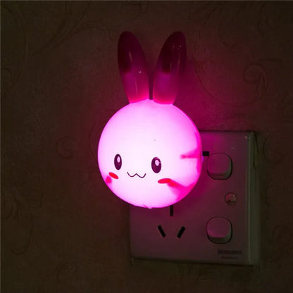 Veilleuse LED lapin prise murale — Lampe chambre enfant avec interrupteur — Mon Petit Cocon