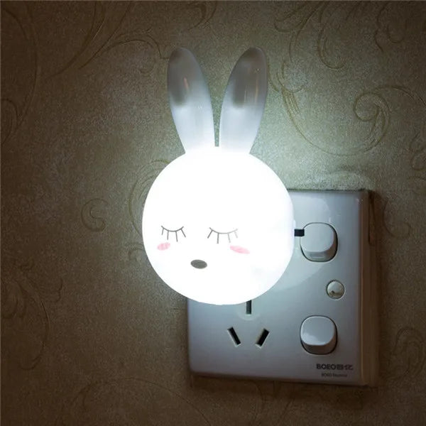 Veilleuse LED lapin prise murale — Lampe chambre enfant avec interrupteur — Mon Petit Cocon