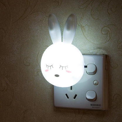 Veilleuse LED lapin prise murale — Lampe chambre enfant avec interrupteur — Mon Petit Cocon