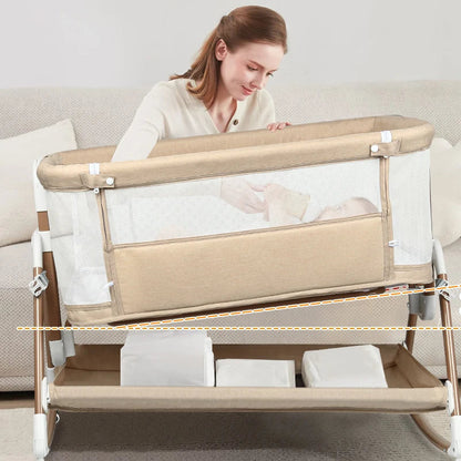 Berceau bébé 3 en 1 — Lit bascule voyage avec moustiquaire hau — Mon Petit Cocon
