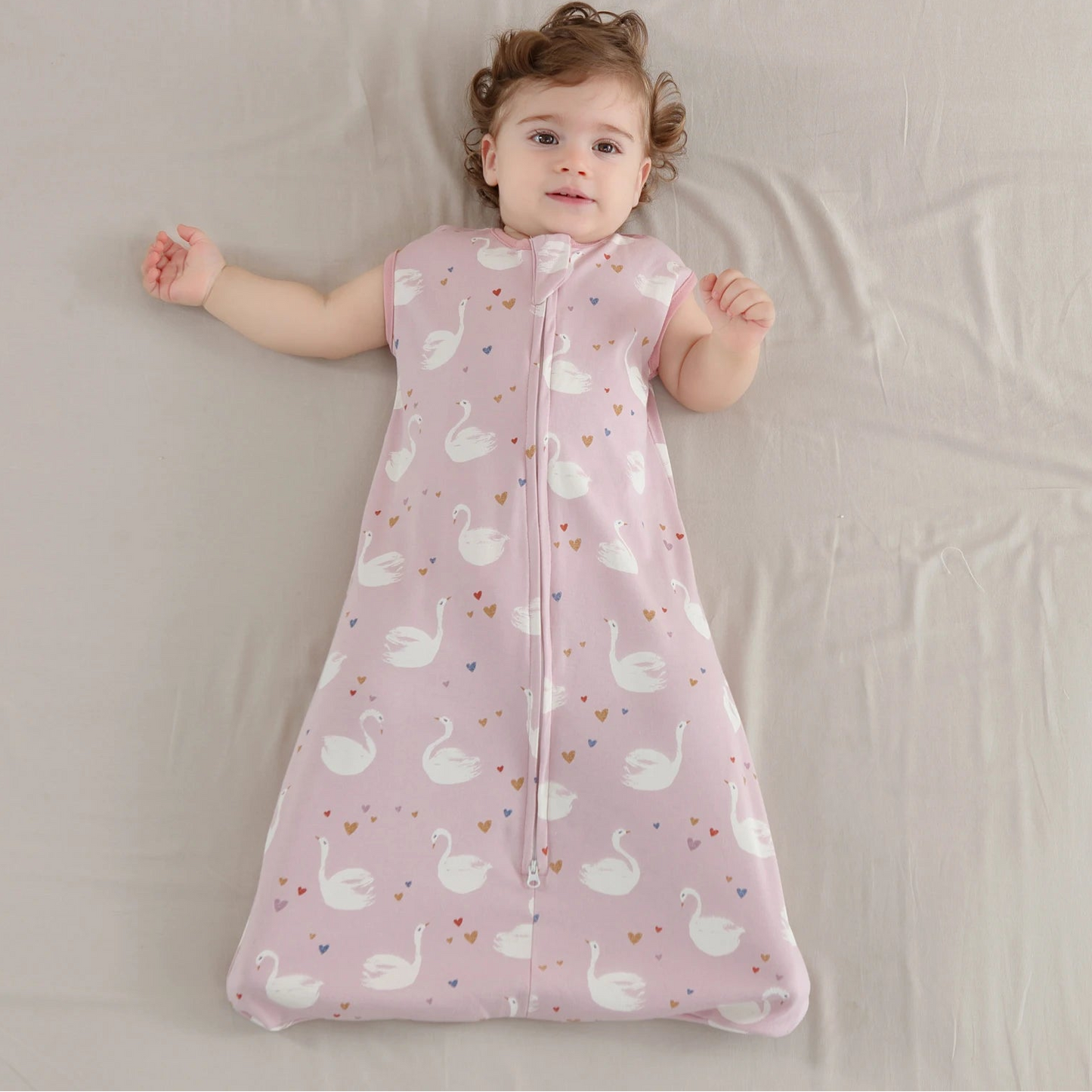 Gigoteuse bébé sans manches légère — Pyjama cocon coton respirant nouveau-né — Mon Petit Cocon
