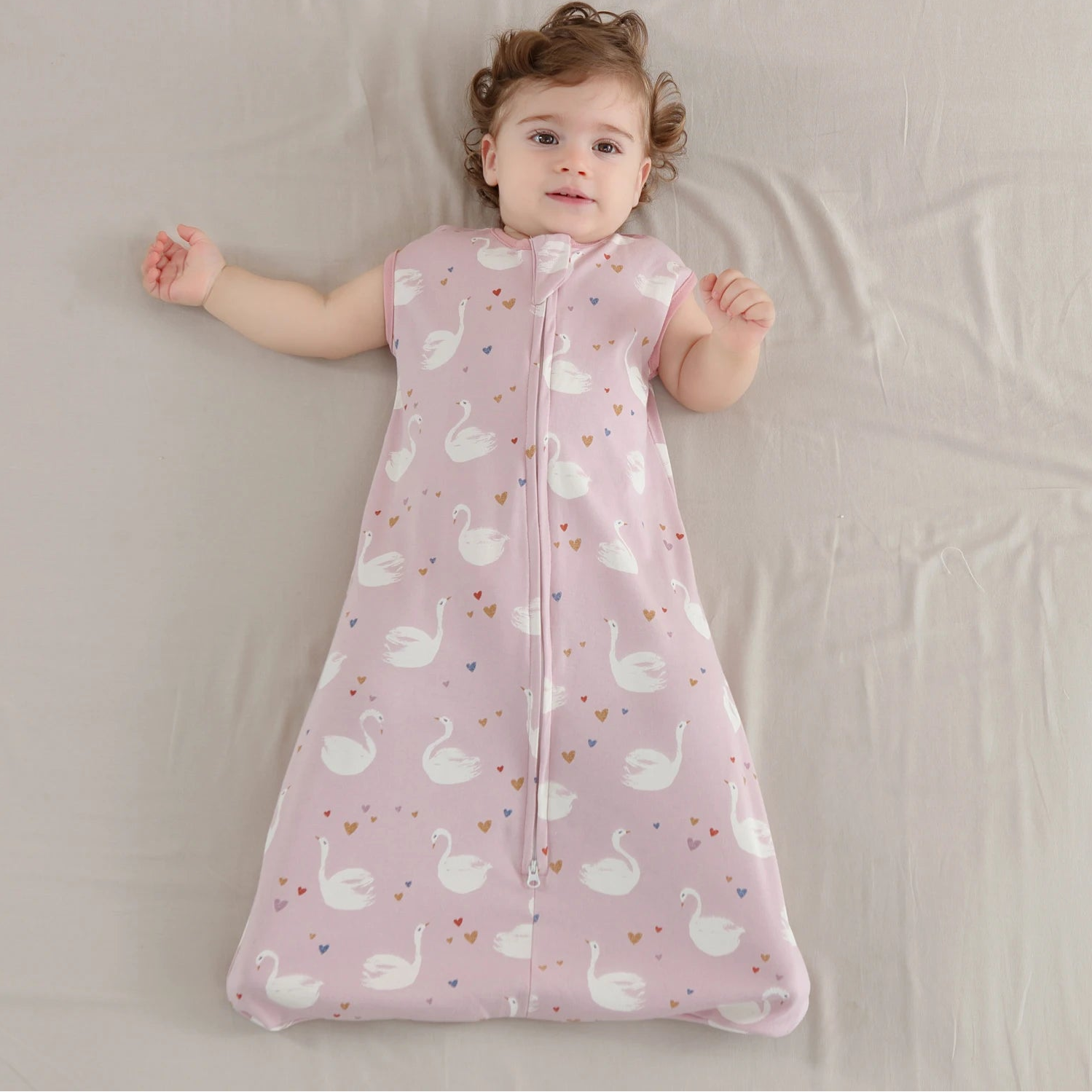 Gigoteuse bébé sans manches légère — Pyjama cocon coton respirant nouveau-né — Mon Petit Cocon