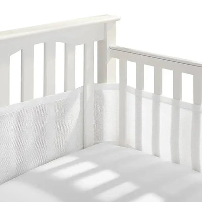 Tour de lit bébé 4 panneaux respirant — Liner mesh anti-choc — Mon Petit Cocon