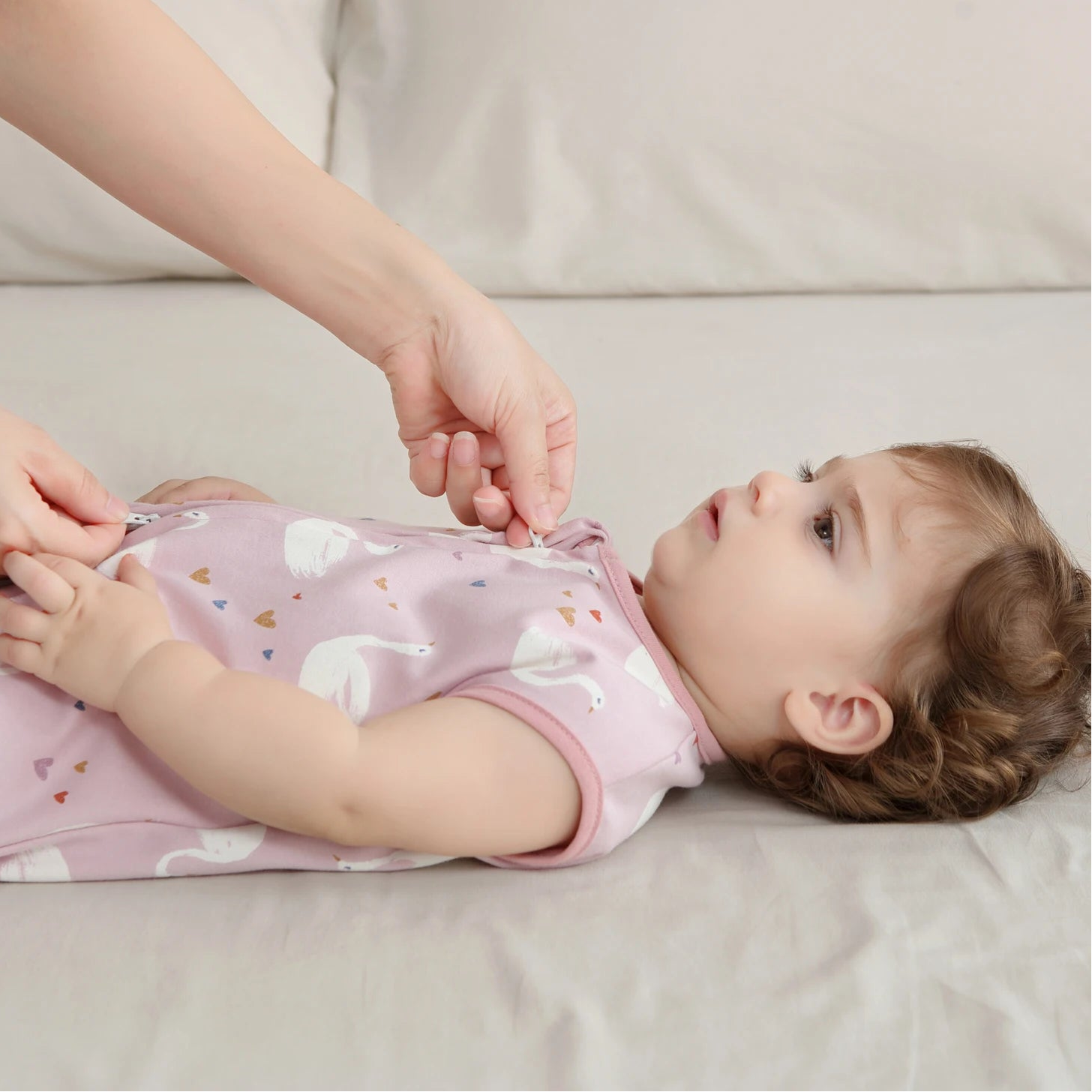 Gigoteuse bébé sans manches légère — Pyjama cocon coton respirant nouveau-né — Mon Petit Cocon