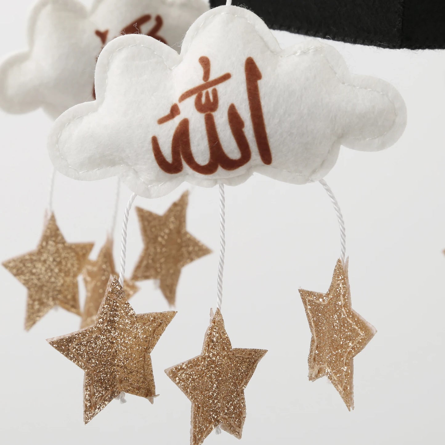 Mobile islamique Kaaba pour berceau — Cadeau naissance musulman avec Coran