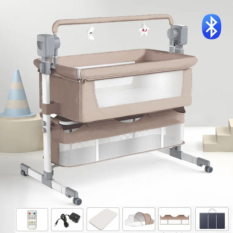 Berceau bébé électrique pliable — Balancelle automatique Bluetooth avec ti — Mon Petit Cocon