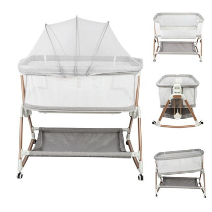 Berceau bébé 3 en 1 — Lit bascule voyage avec moustiquaire hau — Mon Petit Cocon