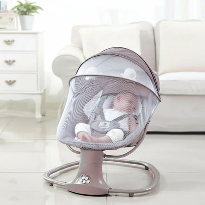 Berceau bébé électrique Bluetooth  — Balancelle avec moustiquaire et musique