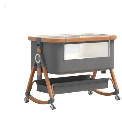 Berceau bébé pliable 3 en 1 — Hauteur réglable bascule et roues — Mon Petit Cocon