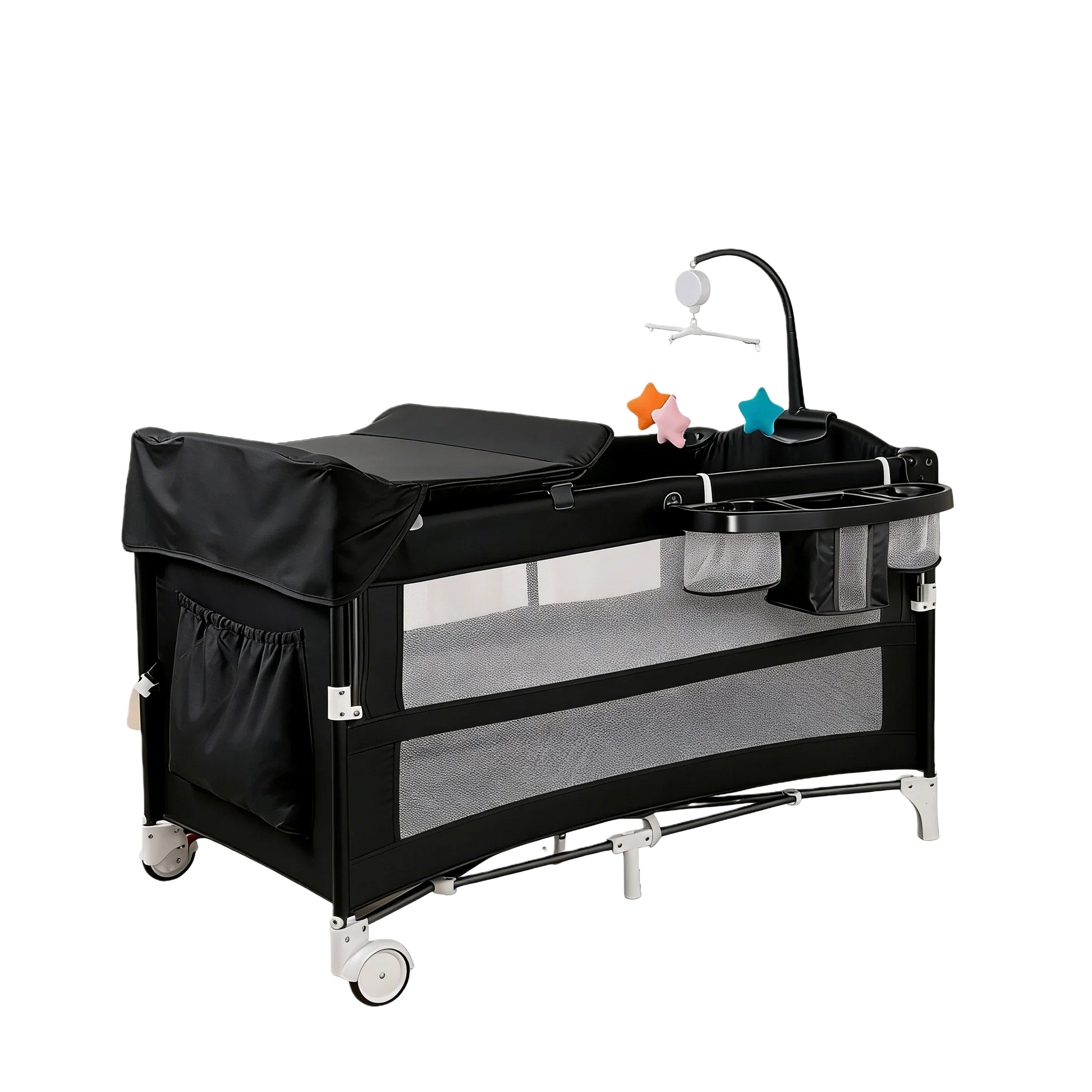 Lit cododo bébé avec table à langer — Berceau convertible en parc — Mon Petit Cocon