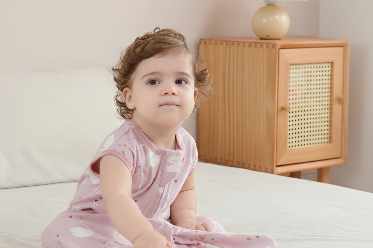 Gigoteuse bébé sans manches légère — Pyjama cocon coton respirant nouveau-né — Mon Petit Cocon