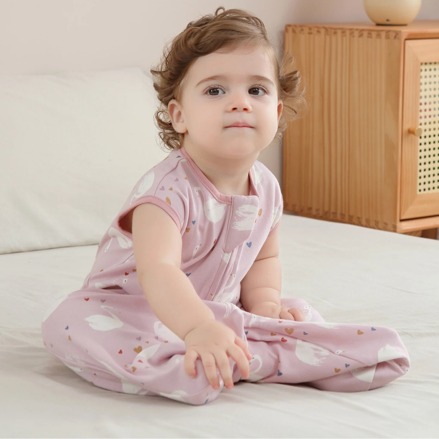 Gigoteuse bébé sans manches légère — Pyjama cocon coton respirant nouveau-né — Mon Petit Cocon