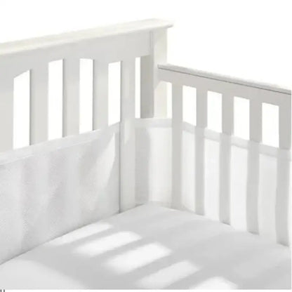 Tour de lit bébé 4 panneaux respirant — Liner mesh anti-choc — Mon Petit Cocon
