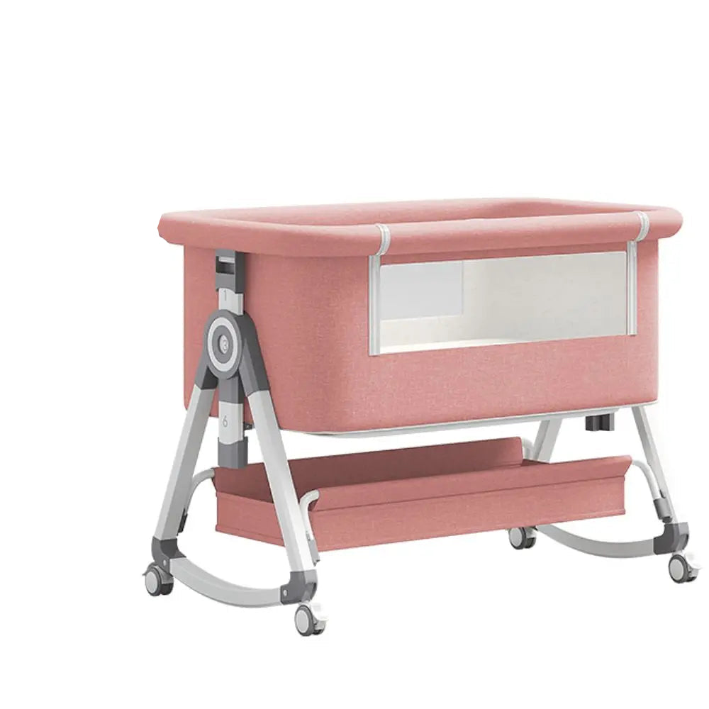 Berceau bébé pliable 3 en 1 — Hauteur réglable bascule et roues — Mon Petit Cocon