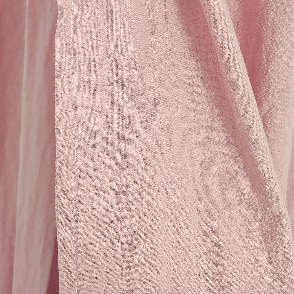 Baldaquin lit bébé 100% coton avec volants — Ciel de lit chambre enfant (variante)