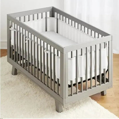 Tour de lit bébé 4 panneaux respirant — Liner mesh anti-choc — Mon Petit Cocon