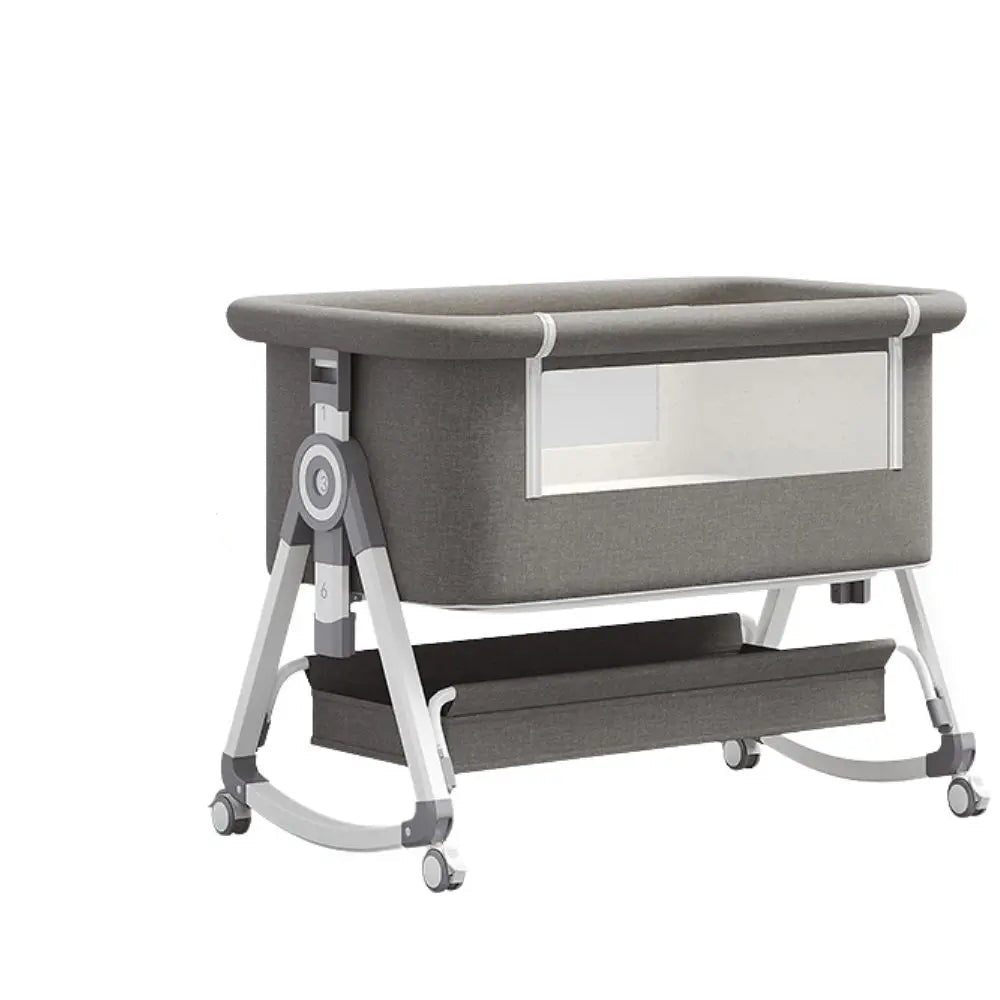 Berceau bébé pliable 3 en 1 — Hauteur réglable bascule et roues — Mon Petit Cocon