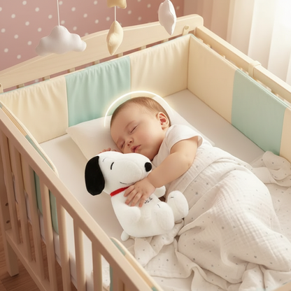 Peluche apaisante respirante — Doudou musical lumineux pour bébé