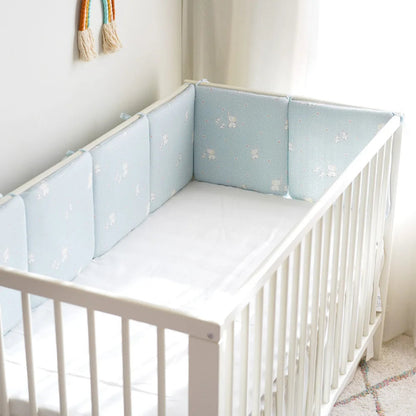 le Tour de lit pour bébé - Éléphant bleu pour le berceau d'un garçon