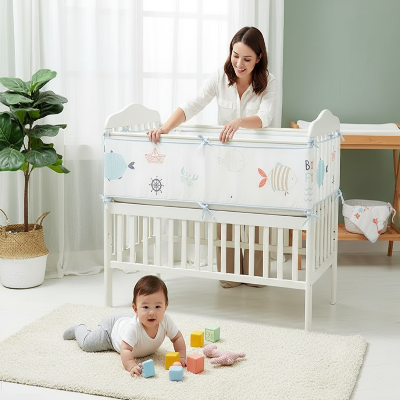 Tour de lit respirant océan 