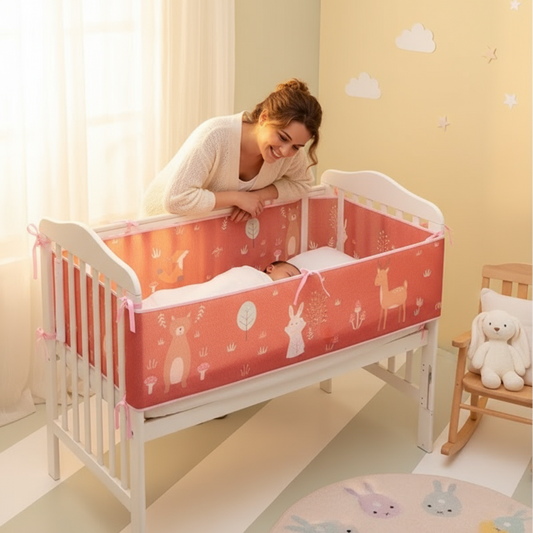 Tour de lit respirant - Rouge