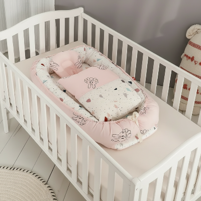 cocon bébé rose berceau