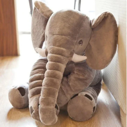 grand peluche éléphant gris