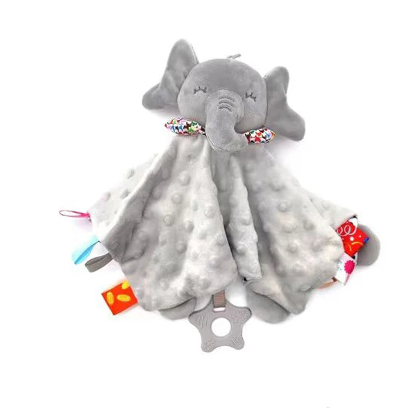 Doudou éléphant gris musical avec spirale