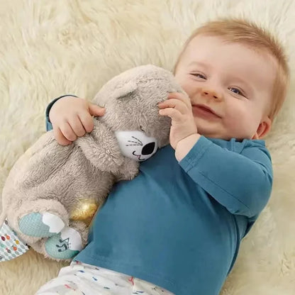 Doudou loutre avec bébé garçon