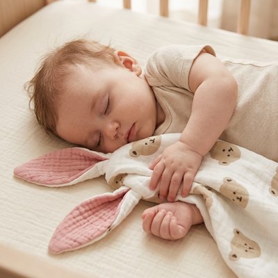 Doudou ourson rose