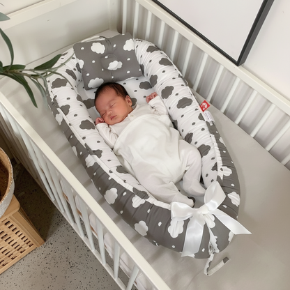 COCON POUR BEBE - NUAGE GRIS