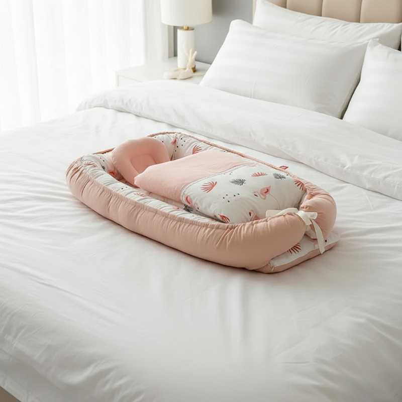 nid bébé orange lit