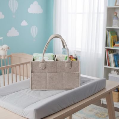 Panier rangement bebe beige