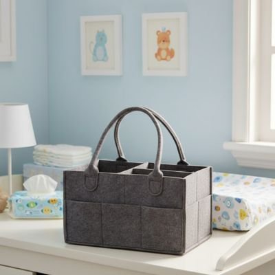 Panier rangement bebe gris