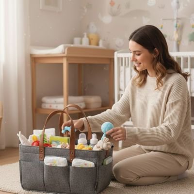 Panier rangement bébé maman