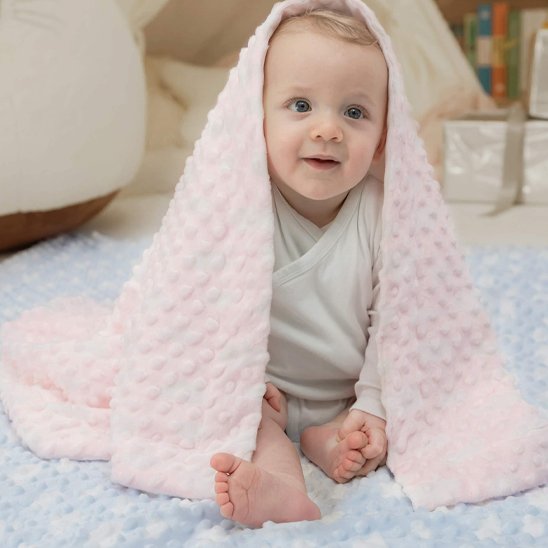 Couverture bébé Minky | Doudou Sensoriel