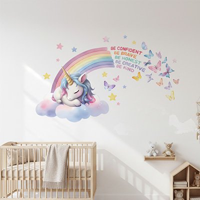 Stickers muraux enfant  arc-en-ciel