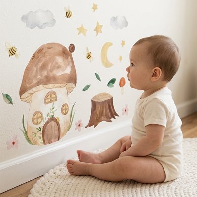 Stickers muraux enfant lapinou