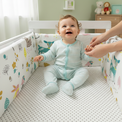 tour de lit animal et fleurs