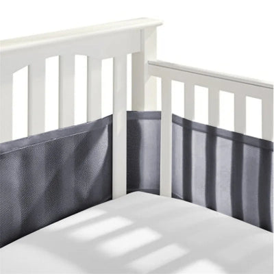 tour de lit filet gris
